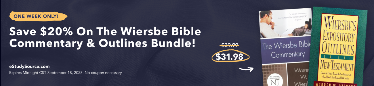 20% off Wiersbe Bundle